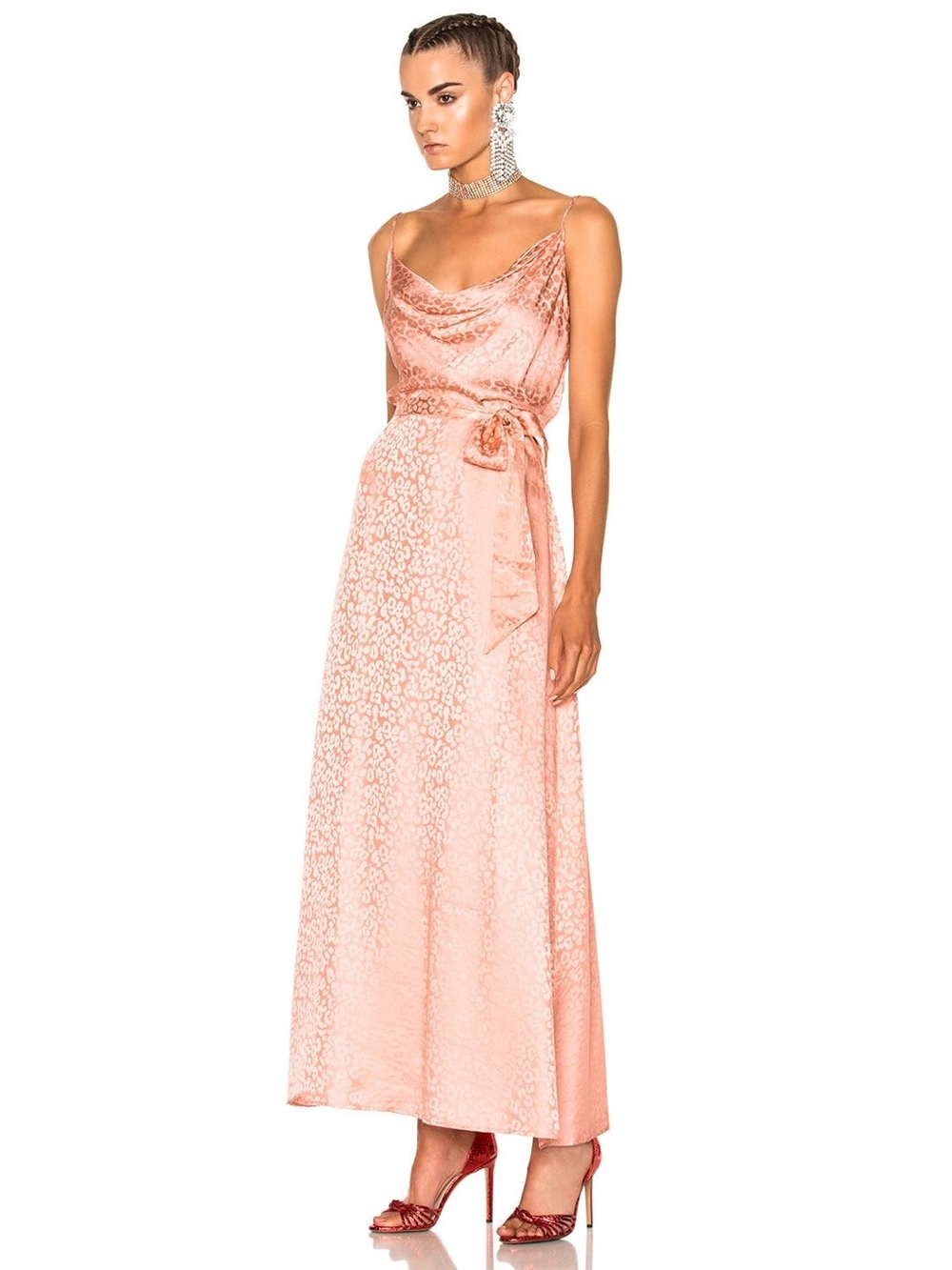LPA 100% Silk Dress 168 in Blush Rose sz S